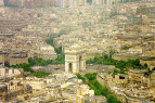 Arc de Triomphe from atop Eiffel